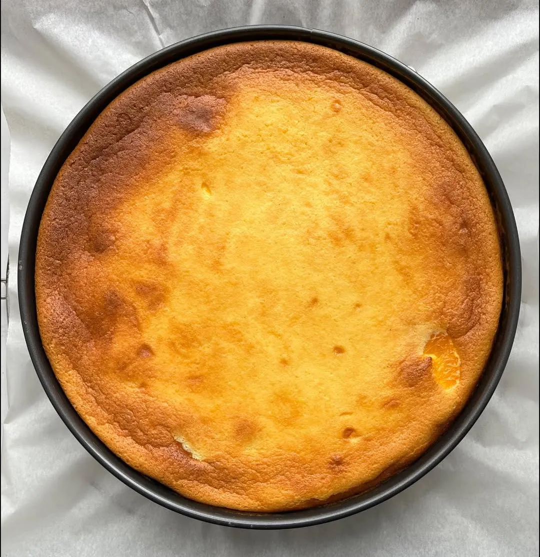 Hausgebackener Käsekuchen mit Mandarinen